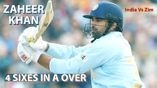 Zaheer Khan 4 sixes off Olanga Last Over | Zaheer Khan in Sehwag Style | Zaheer Khan Sixes