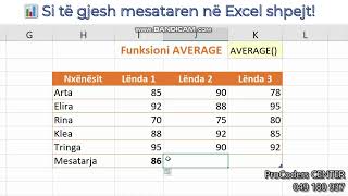 Si Të Gjesh Mesataren Në Excel Shpejt