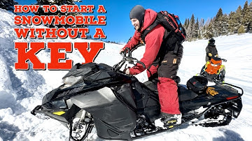 How To Start a Ski Doo Snowmobile WITHOUT Key