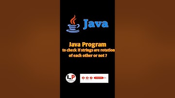 Java Program to check if strings are rotation of each other or not #shorts #javapatternprogram