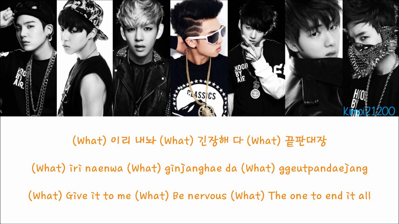 BTS Bangtan Boys Bulletproof Hangul Romanization English