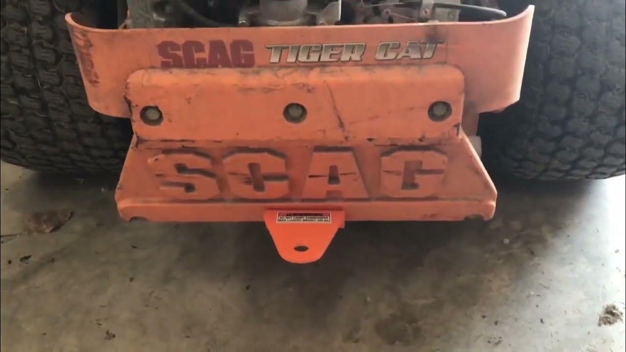 Scag Tiger Cat Tow Hitch Installation YouTube