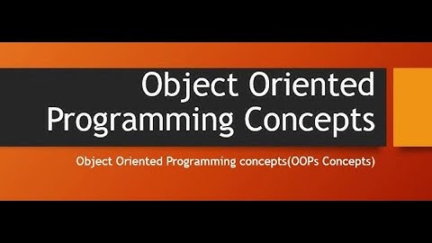 Object Oriented Programming Concepts | #oopsconcepts | #computereducation | #firebrand820