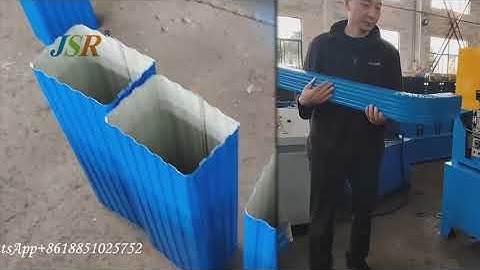 square downpipe forming machine for sales to USA#jsrrollformer (WhatsApp+8618851025752)