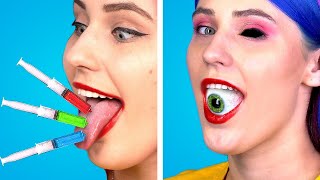ZOMBIE PRANKS AT SCHOOL! 12 Funny Situations || DIY Zombie School Supplies by Hungry Panda
