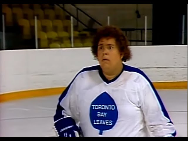 1983 SCTV Power Play Billy Stemhovilichski (John Candy) playing hockey with the Toronto Bay Leaves class=