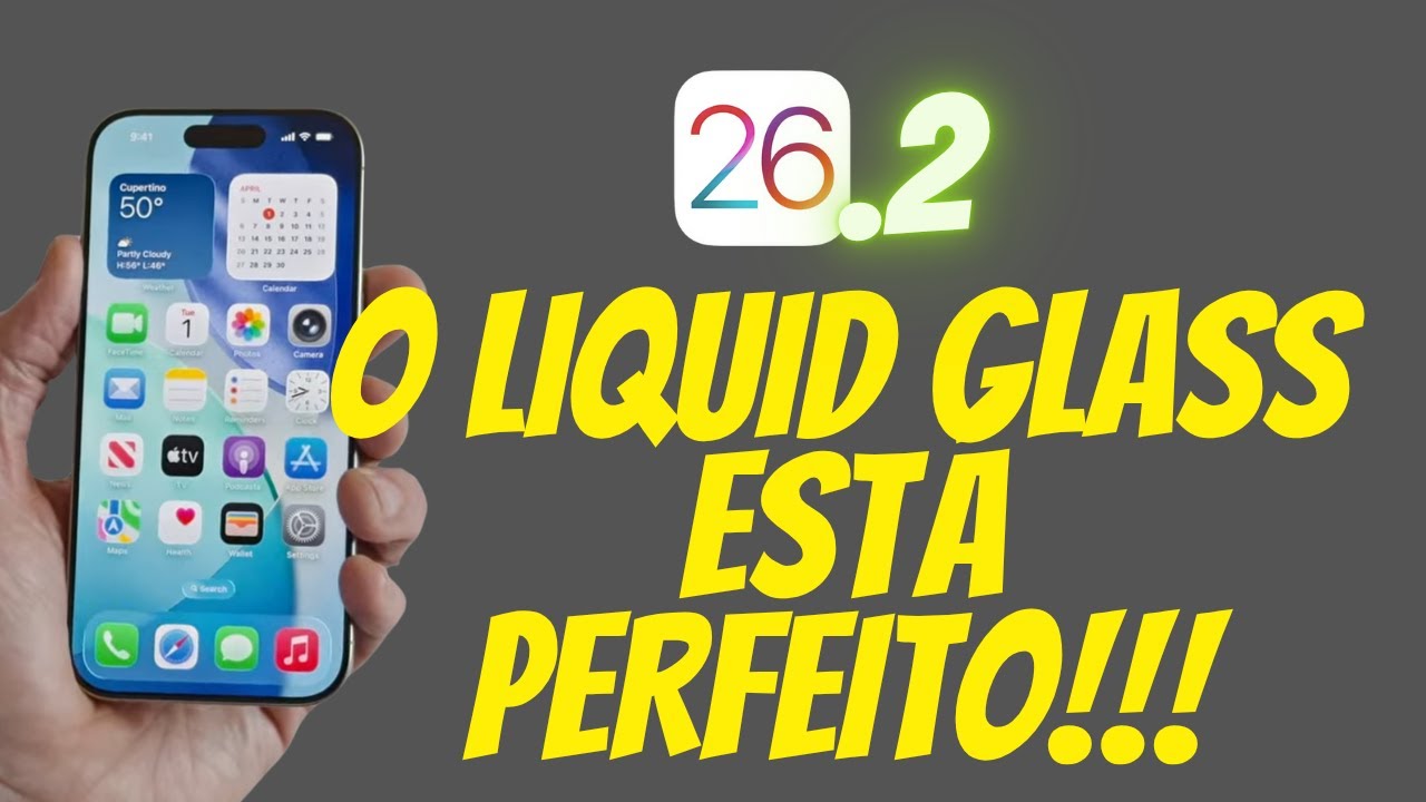 IOS 26.2 - O LIQUID GLASS está COMPLETO - YouTube
