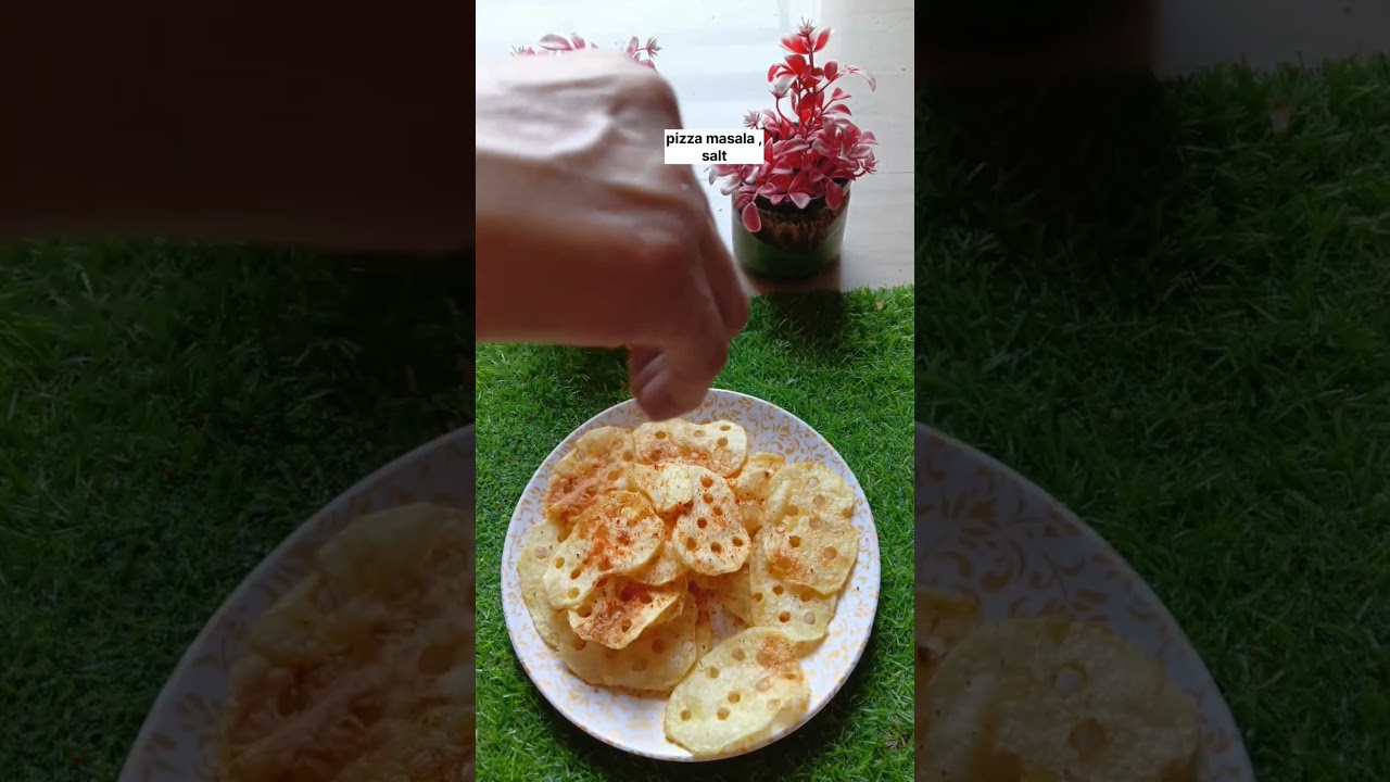 Potato chips with pizza masala 