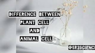 Difference between plant cell and animal cell.