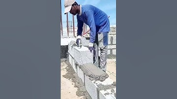 Building a Wall with Concrete Blocks