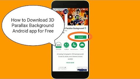 Download latest version of 3D Parallax Background Android app for Free