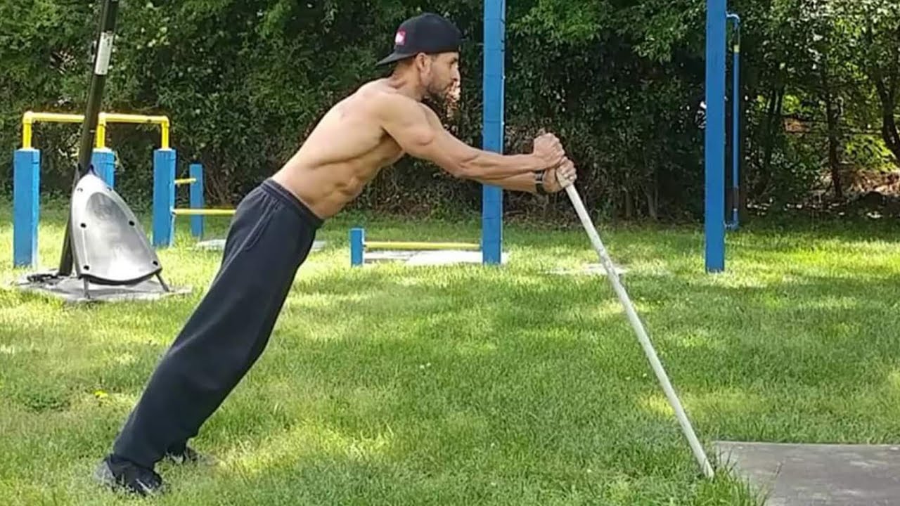 Walk the Stick Exercise No Ab roller needed YouTube