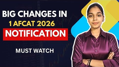 🚨 AFCAT 1 2026 Notification Out | Eligibility, Age Limit, Exam Date, Syllabus & Vacancies |