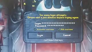 too many login attempts please try again later osrs