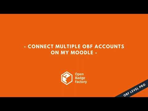 Moodle - plugin OBF - connect multiple OBF accounts