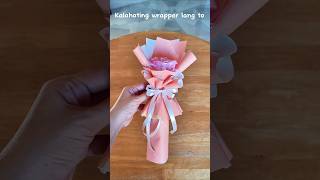 Single rose wrapping tutorial #singlebouquet #singlerose