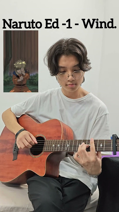 Naruto Ending 1 - Wind. #shorts #naruto #guitar