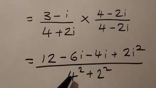 How to divide complex numbers in cartesian form