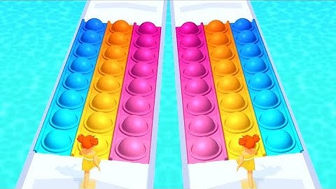 Pop It Run!! -All level Gameplay Android IOS Satisfying (Part 01)