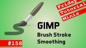 Brush Stroke Smoothing in GIMP - Friday Minis 158