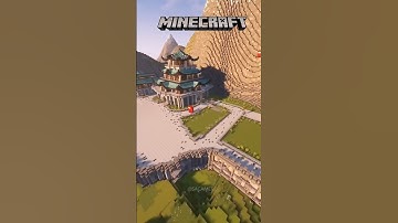 Minecraft 40 Hours Long Japanese Temple Timelapse! Tutorial #build  #shorts #minecraft