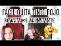 FACIL QUITA TINTE ROJO AL INSTANTE CON UN PRODUCTO EN CASA RESULTADOS AL INSTANTE