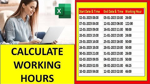 Calculate working hours between two dates in excel | #exceltutorial | #excelfansonly