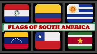 South American Country Flags | Flags of South America for Kids | Toddler Learning Flags Of Central America And South America