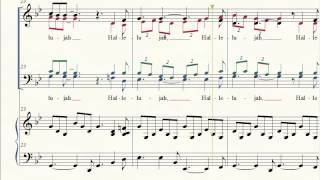 Leonard Cohen's Hallelujah (SATB + piano arrangement by Roger Emerson) chords