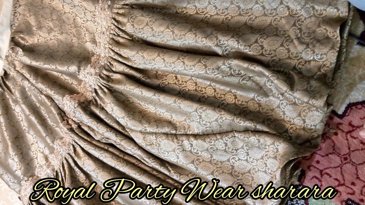 Royal party wear sharara / gharara | farshi gharara cutting and stitching | perfect gharara | 2021