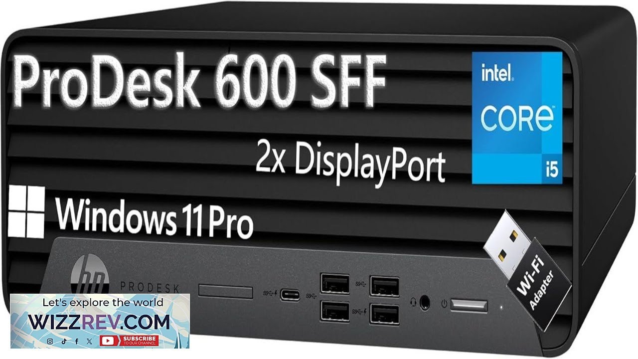 HP ProDesk 600 G6 SFF Desktop Computer Tower PC Intel 6 Core i5 10400