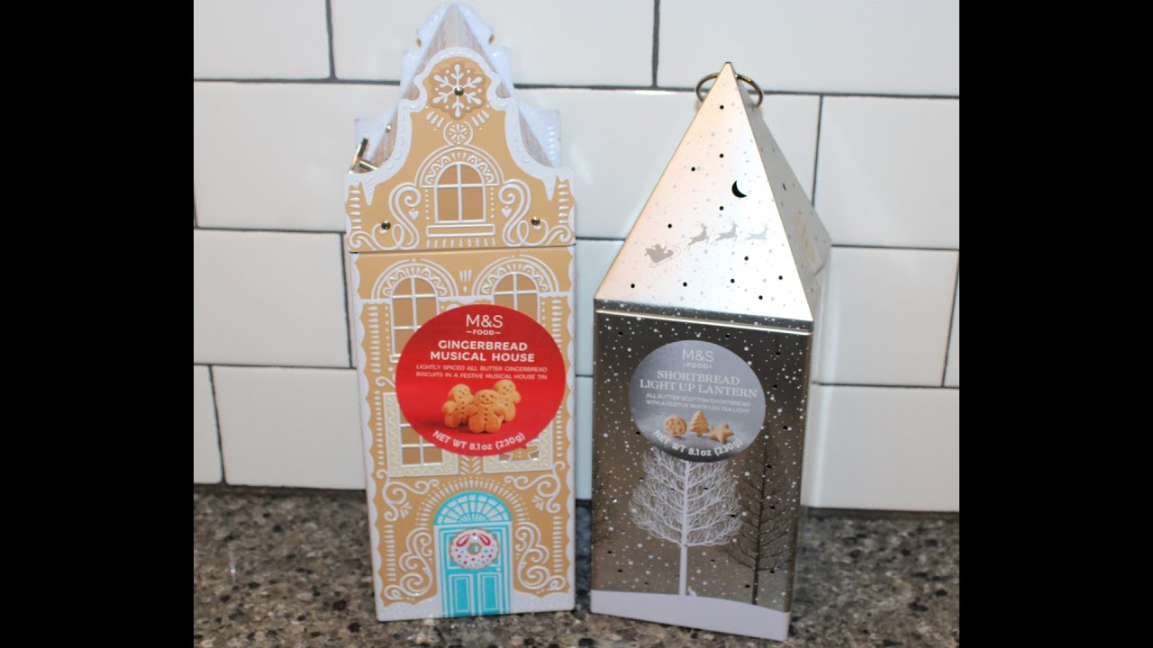 M&S (Marks & Spencer): Gingerbread Musical House & Shortbread Light Up  Lantern Review 