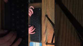 Crossword ASMR with keyboard sounds