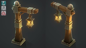 Creating a Stylized Lamp Post with Maya, Zbrush, and Substance Painter