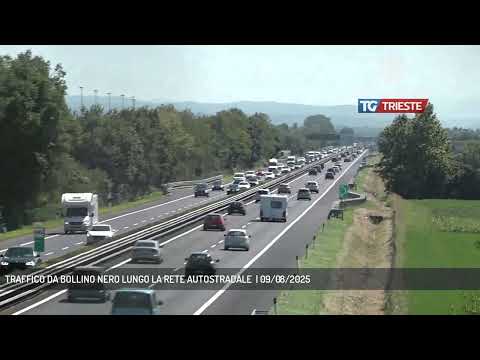 TRAFFICO DA BOLLINO NERO LUNGO LA RETE AUTOSTRADALE  | 09/08/2025