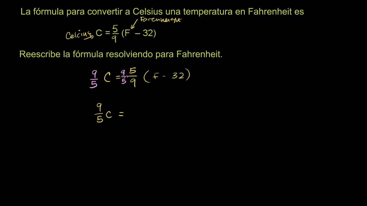 cambiar temperatura de celsius a fahrenheit