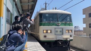 【特急あしかが大藤まつり】桐生駅発車《185系B6編成》