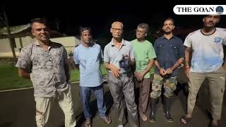 Animal rescue team, Forest Dept rescued crocodile at Charavane, Sattari