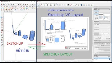 SketchUp : Layout 03 โมเดลอุปกรณ์ช่าง การแก้ขนาดโมเดล และการอัพเดทโมเดล