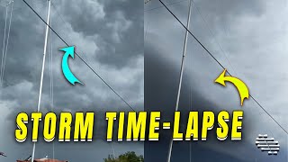Time Lapse of Summer Storm Approching Area