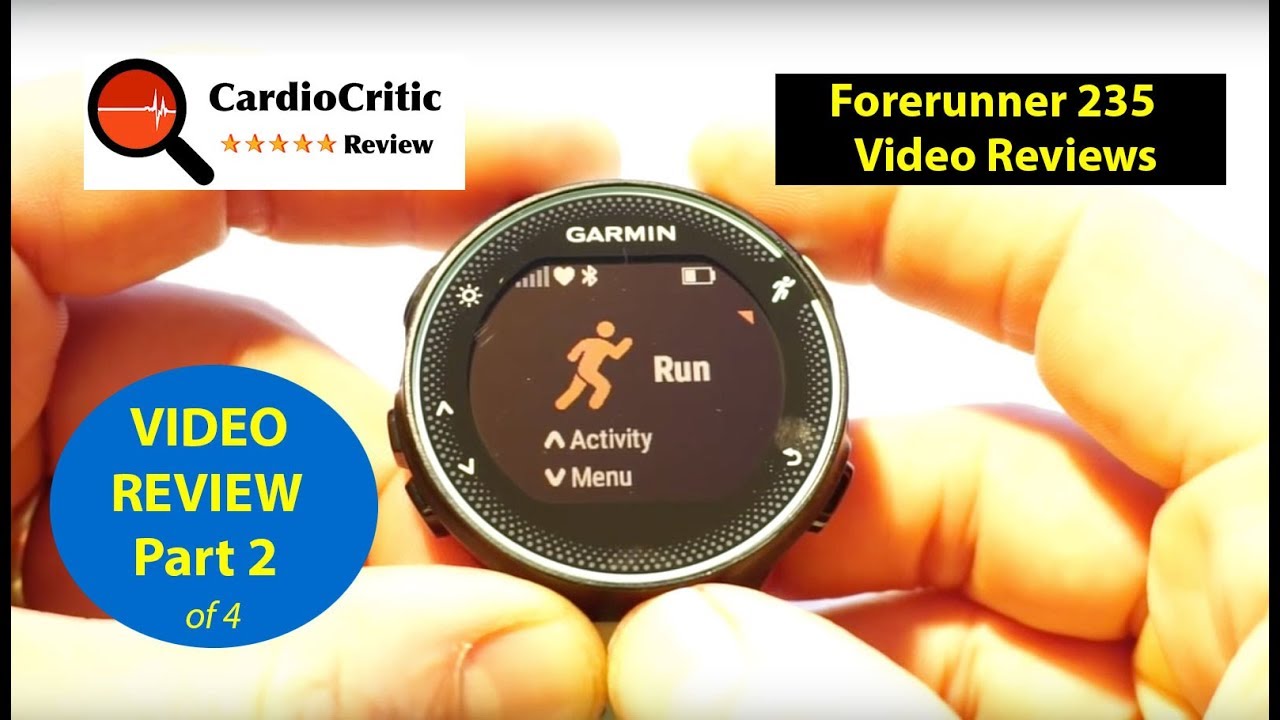 Garmin Forerunner 235 - IQ - widgets, data fields and clock - YouTube