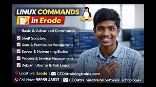 🐧 Linux Commands Internship in Erode| Training Trains| Learn Linux from Basics to Advanced🐧#reviews