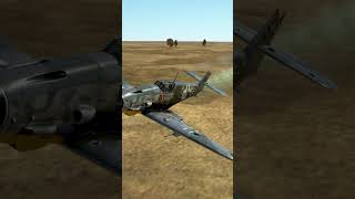 Bf 109 with extremely damaged wing crashes after losing control #shorts #airplane #crash