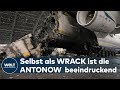 AUS DER TRAUM: Das traurige Wrack der Antonow AN 225 von Ukrainer  zurückerobert