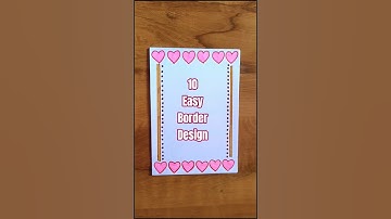 Easy border design for project #diy #borderdesign #frontpagedecoration #coverpage #coverpageborders