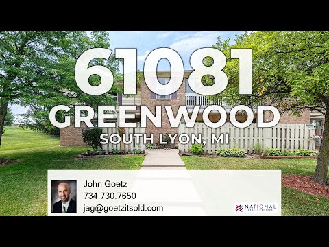 61081 Greenwood Drive, South Lyon, MI home video tour