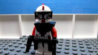 Custom LEGO Minifigure: Star Wars Clone Commander Wolf [Different from Wolffe]