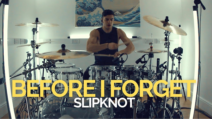 Before I Forget Drums version - Drums performance video thumbnail