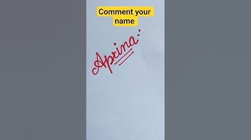 Beautiful Cursive Name Art Shorts | Handwriting Style for Names l Aprina in cursive #shorts