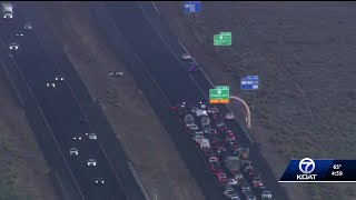 Interstate 25 direction closed due to fatal crash